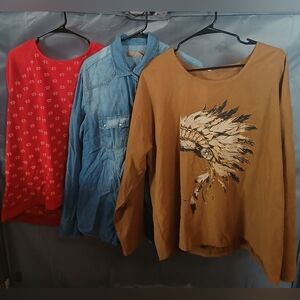 3 Women Long-sleeve Tops